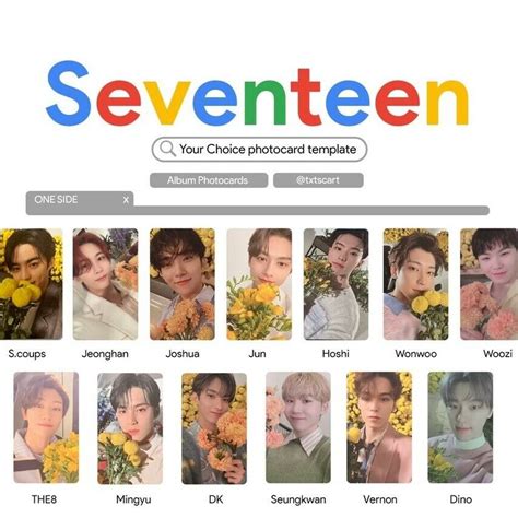 SEVENTEEN Your Choice Official Photo Card ONESIDE OTHERSIDE BESIDE