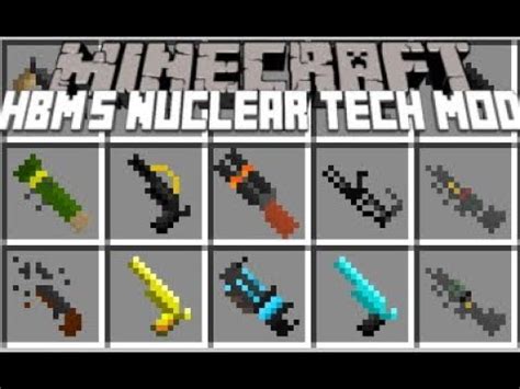 Minecraft Hbm S Nuclear Tech Mod Use Awesome Weaponry To Defeat Mobs