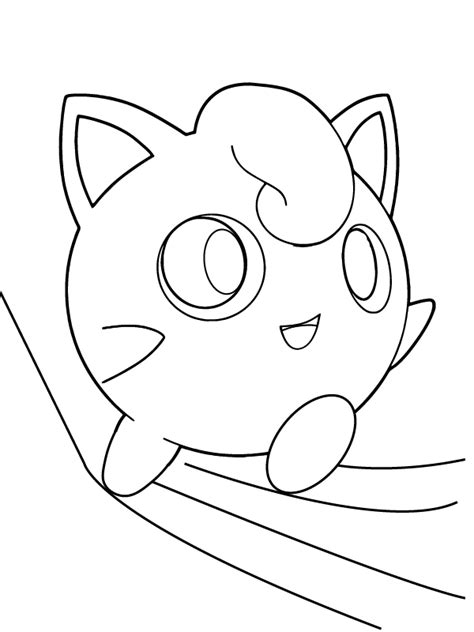 Lovely Coloring Sheet of Jigglypuff Färbung Seite Kostenlose