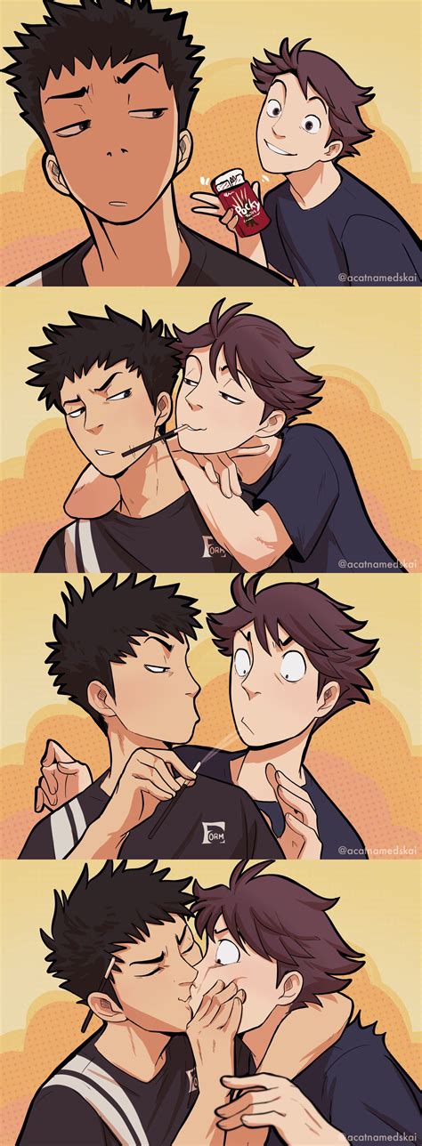 Haikyuu Meme Haikyuu Ships Haikyuu Fanart Iwaoi Kagehina Haikyuu