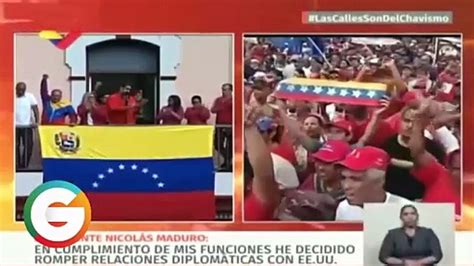 Nicolás Maduro rompe relaciones diplomáticas con EE UU Vídeo Dailymotion