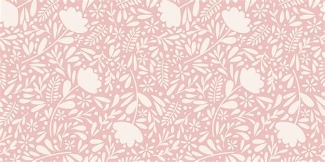 Pastel Pink Ditsy Floral Pattern Vector Background For The Summer