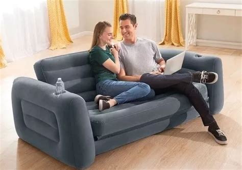 Sof Cama Casal Infl Vel Poltrona Luxo Intex Venda Em Barueri