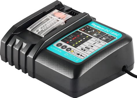 Waitley Schnellladegerät DC18RC kompatibel mit Makita 14,4 Volt und 18 ...