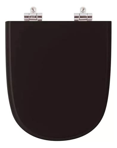 Asiento para inodoro Pontto Lavabo Ezedra Ezedra de poliéster negro