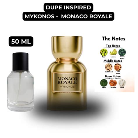 dupe inspired mykonos monaco royale unisex long lasting perfume ml