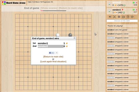 Tutorial gomoku - Board Game Arena