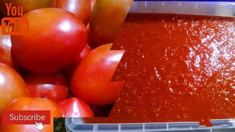 How To Make Tomato Puree At Home Tomato Paste Easy Recipe Step By Step Tomato Puree Recipe