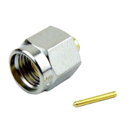 Sma Male Plug Connector For 086 Sr Rg405 Rg405 Tinned Cable Solder Nickel Plated Brass