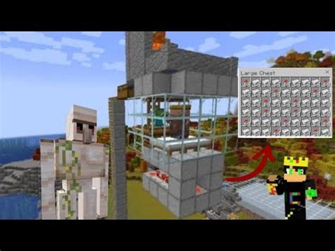 How To Make An Iron Farm In Minecraft Ll Easy Trick To Make An Iron