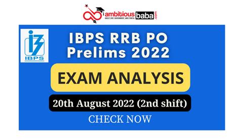 Ibps Rrb Po Prelims Exam Analysis 2022 2nd Shift 20th August