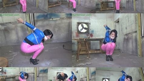 Tight Shiny Squat Strappado Predicament For The Busty MILF MP SD