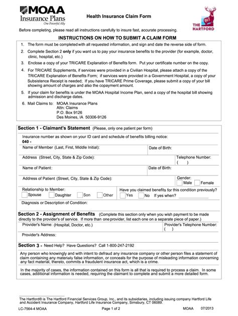 Foreign Service Benefit Plan Fillable Claim Form Printable Forms Free