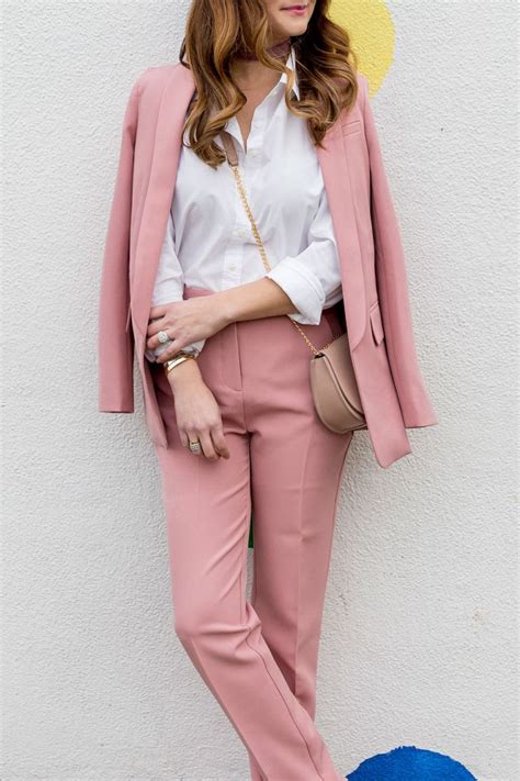 Blush Pink Blazer Pink Suits Women Pink Suit Blush Pink Outfit