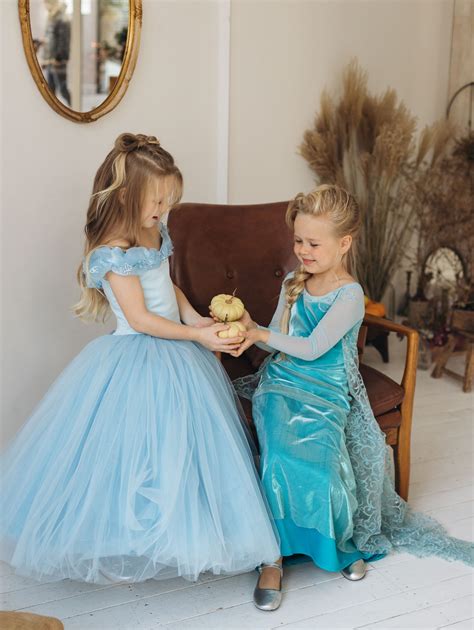 Cosplay Cinderella Kids Costume Halloween Princess Dress Cinderella