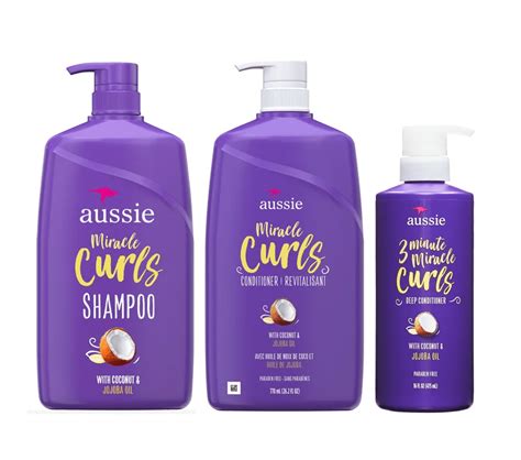 Aussie Miracle Curls Shampoo Conditioner Deep Conditioner Set With