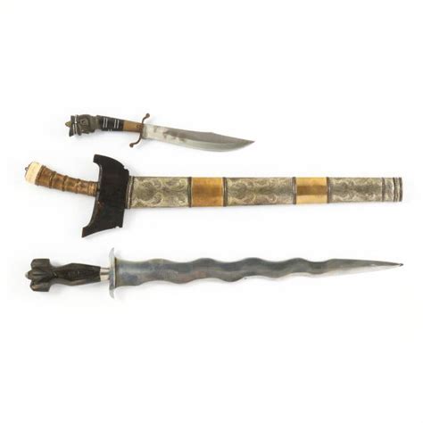 Three East Asian Edged Weapons Lot 390 April Estate Auctionapr 13