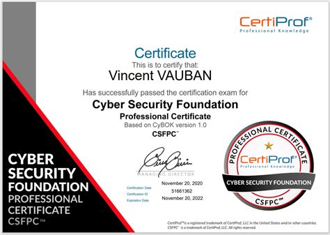 Free Cybersecurity Foundation Professional Certificate