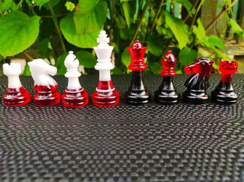 Standard Size Custom Resin Chess Sets Size Of King Inch Etsy