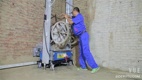 Derutu Automatic Plastering Machine Youtube