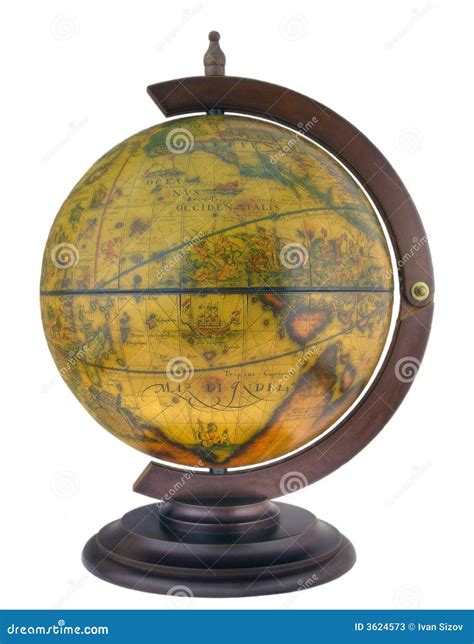 Antique style globus stock image. Image of oceans, county - 3624573