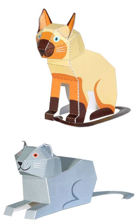 Cat Papercraft Cats Paper Toys Paper Printable Papercrafts