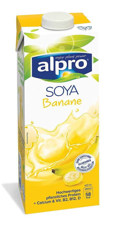 Alpro Sojadrink Banane 1 Liter 4er Pack Amazon De Lebensmittel