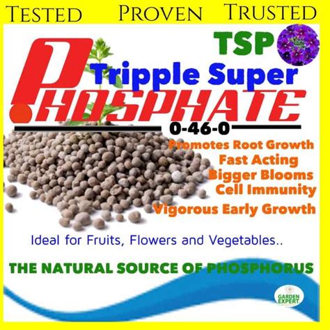 Tsp Triple Super Phosphate Granulate Fertilizer 250g500g1kg P2o5 Baja