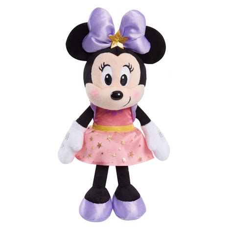 Disney Junior Minnie Mouse 8-inch Small Stars Minnie Mouse Beanbag ...