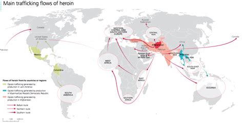 These Maps Show How Illegal Drugs Flow Around The Globe World