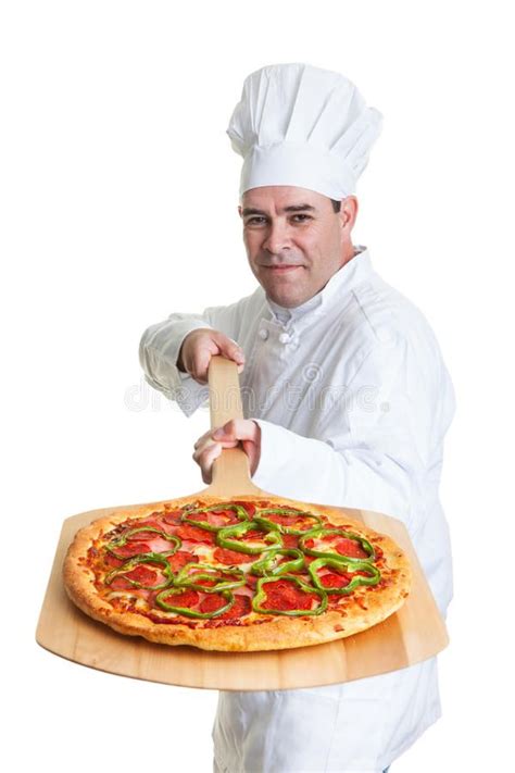 Pizza Chef Stock Photo Image Of Clothes Caucasian Happy 30204330