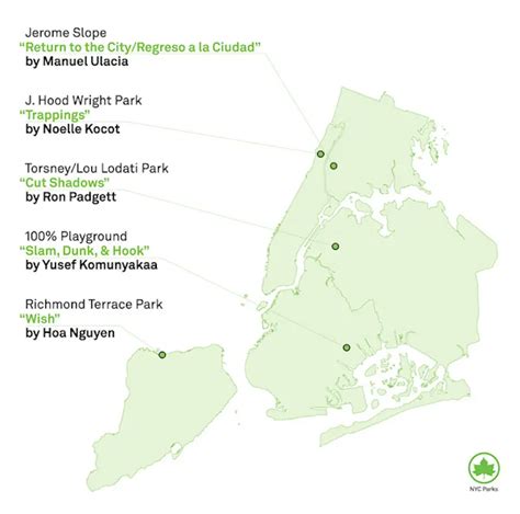 Poetry pops up in five New York City parks