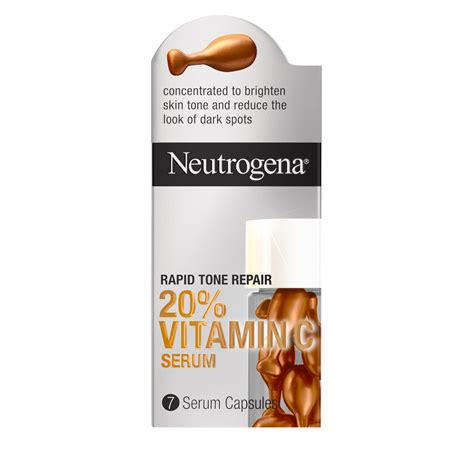 Neutrogena Rapid Tone Repair 20 Vitamin C Face Serum Capsules 7ct