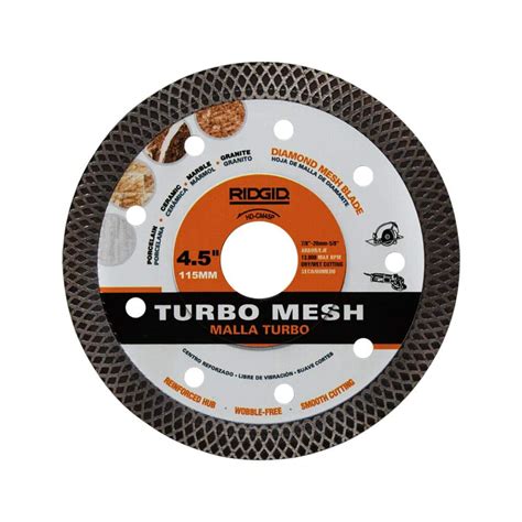 Ridgid In Continuous Rim Blade With Mesh Rim Hd Cm P The Home Depot