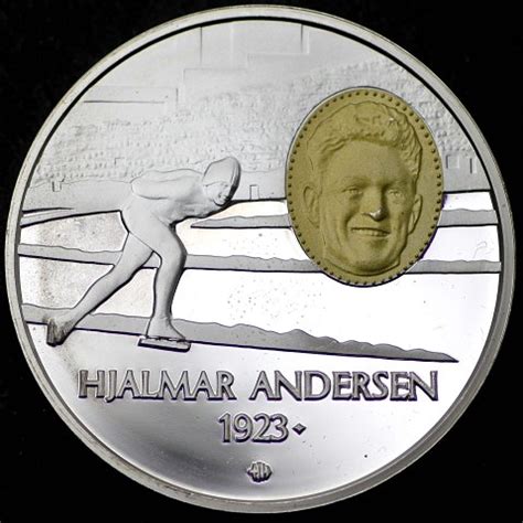 Norge medalje af sterling sølv 2001 indeholder one ounce finsølv De