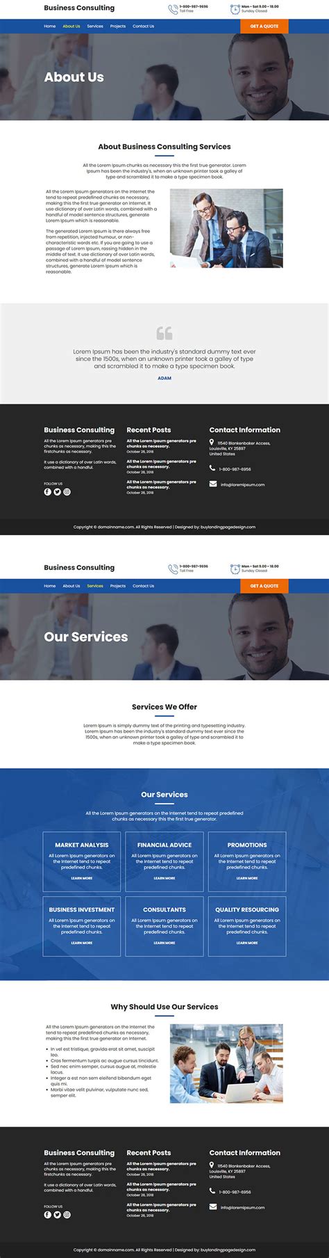 business-consulting-website-design-001 | Business Website Design preview.