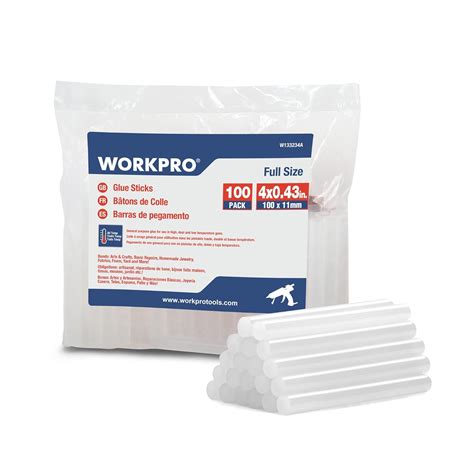 Brandclub WORKPRO Full Size Hot Glue Sticks Pack X Inches