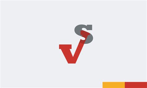 Alfabeto Letras Iniciales Monograma Logo Vs Sv V Y S 14016750 Vector