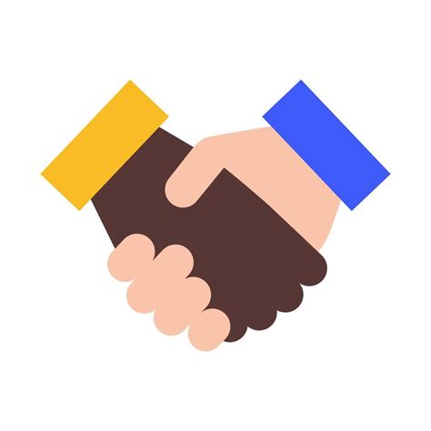 Diverse Business Handshake Illustration People Shaking Hands On