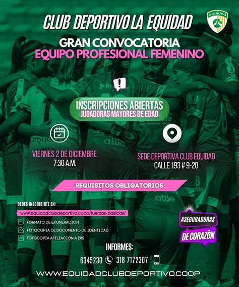 Equidadclubdeportivo On Twitter Gran Convocatoria 💜💚 Equipo Femenino