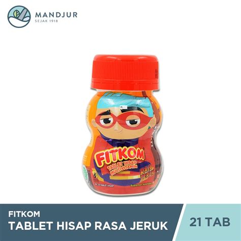 Jual Fitkom Rasa Jeruk 21 Tablet Multivitamin Tablet Hisap Anak