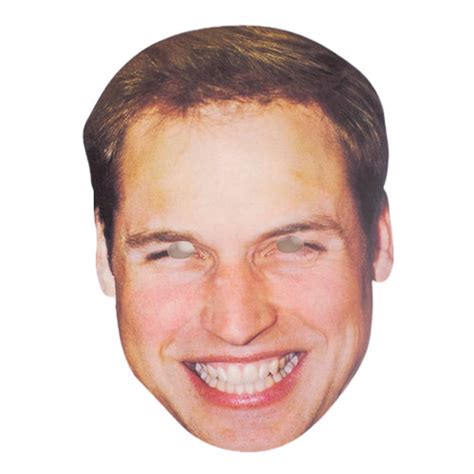 Prince William Economy Cardboard Face Mask Partyrama