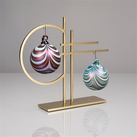 Double Ornament Display By Ken Girardini And Julie Girardini Metal