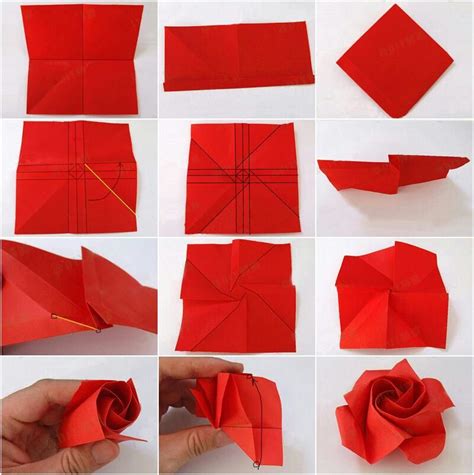 Crafts Paper Crafts Origami Origami Rose Origami Crafts