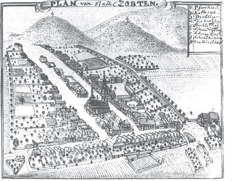 Figure 1 from an example of the medieval market town layout in Silesia ...