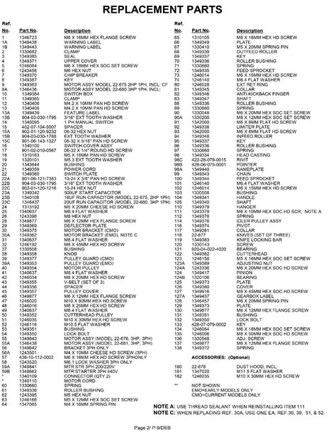 Delta Dc Planer Instruction Parts List Manual