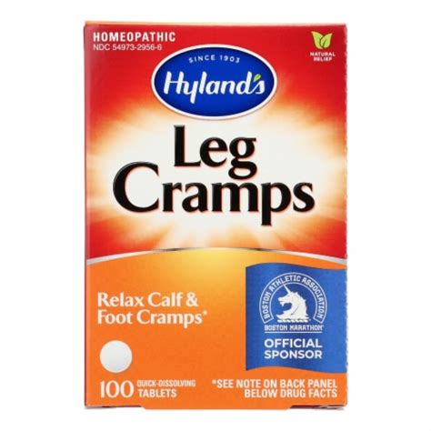 Hylands Leg Cramps Relief 1 Each 1 100 Tab 1 Pack100 Tablets Kroger