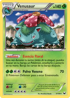 Bulbasaur Carta Oscuros Exploradores Cartadex Pok Mon