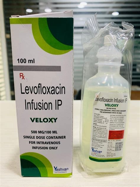 VELOXY Levofloxacin Infusion Ip Packaging Size 100 Ml At Rs 225 Box