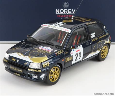 NOREV 185228 Scale 1 18 RENAULT CLIO WILLIAMS DIAC N 21 RALLY TOUR DE